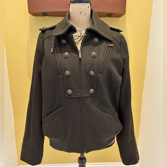 Steve Madden Army Green Wool blend Jacket/Coat - Picture 1 of 10